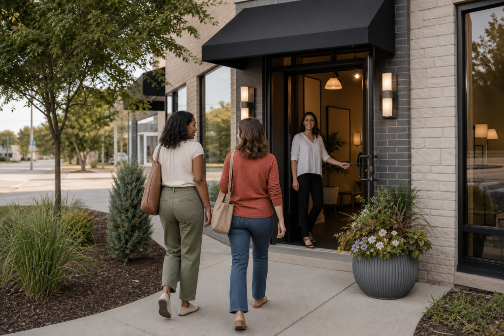 Clients arriving for a consultation serving Bridgeport and Zilwaukee